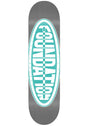 Oval grey-turquoise Vorderansicht