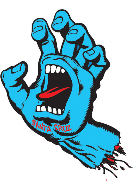 Screaming Hand 6" blue Vorderansicht