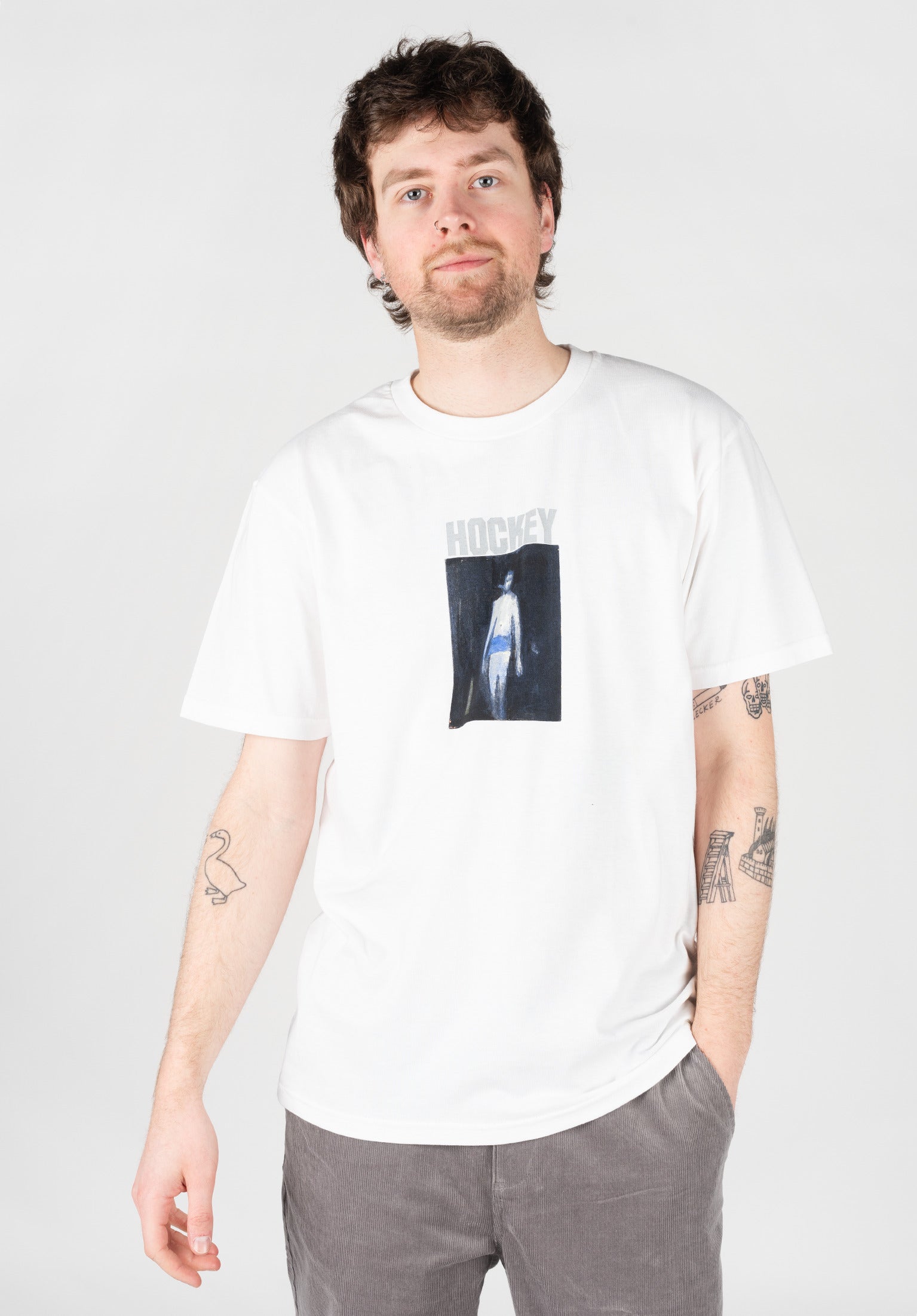 50% of Anxiety Hockey T-Shirt in white für Herren – TITUS