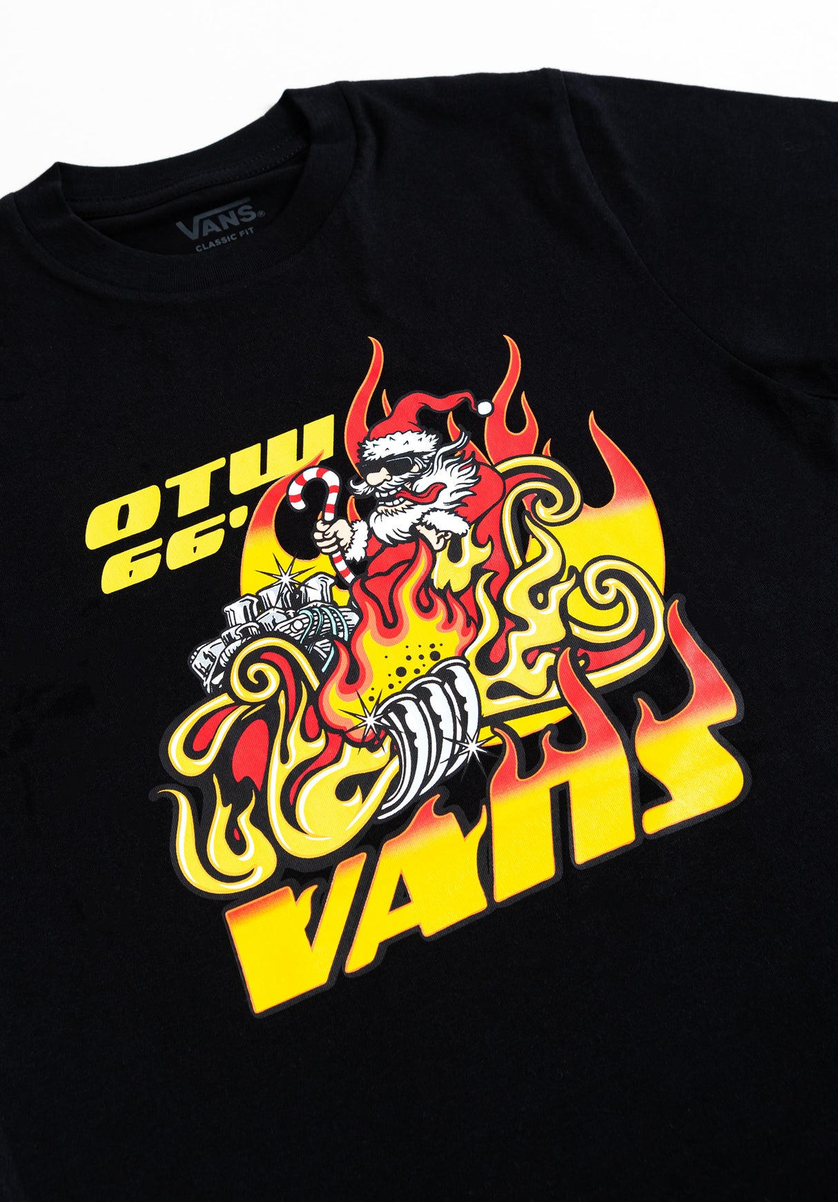 Santa Flame Vans T-Shirt in black für Kids – TITUS
