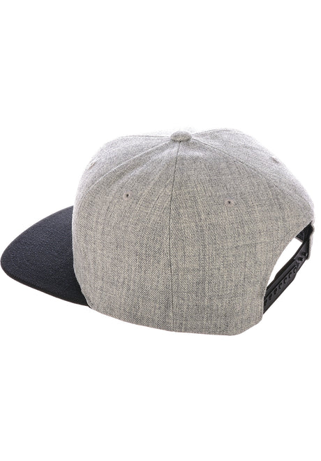 RVCA Twill Snapback II heathergrey-black Rückenansicht