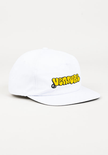 Throw white-yellow Vorderansicht