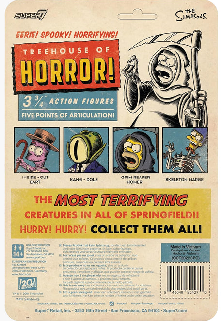 The Simpsons ReAction W3 - Treehouse of Horror - Alien President multicolored Rückenansicht