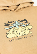 Bubble Woods Hood khaki Rückenansicht