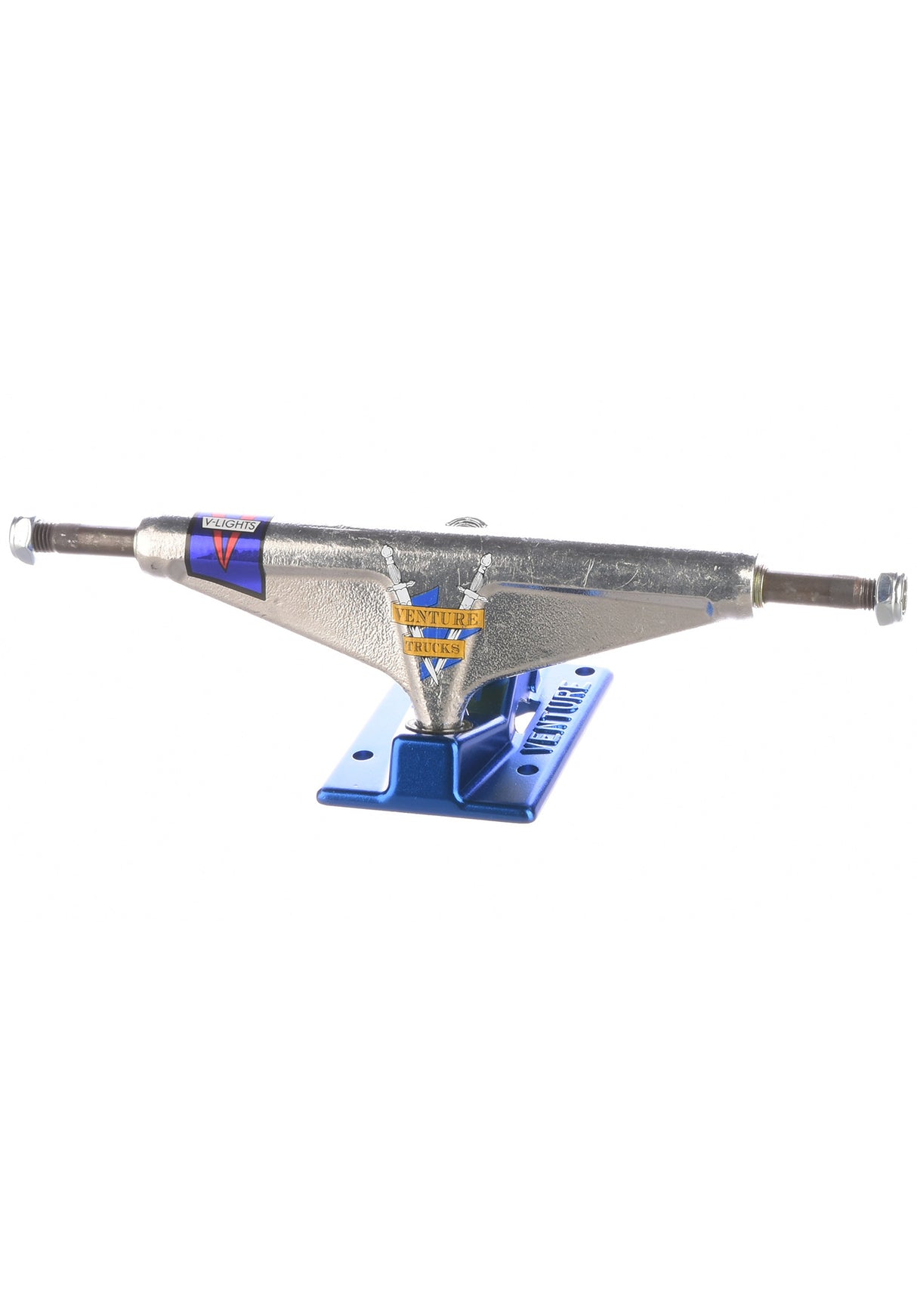 5.8 High V-Lights Crest silverpolished-blue Vorderansicht