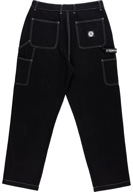Brace Double-Knee Canvas Carpenter Pant black Rückenansicht