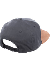 Suede 6-Panel charcoal Close-Up1