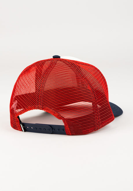 Daily Flag Meshcap navy-red Rückenansicht