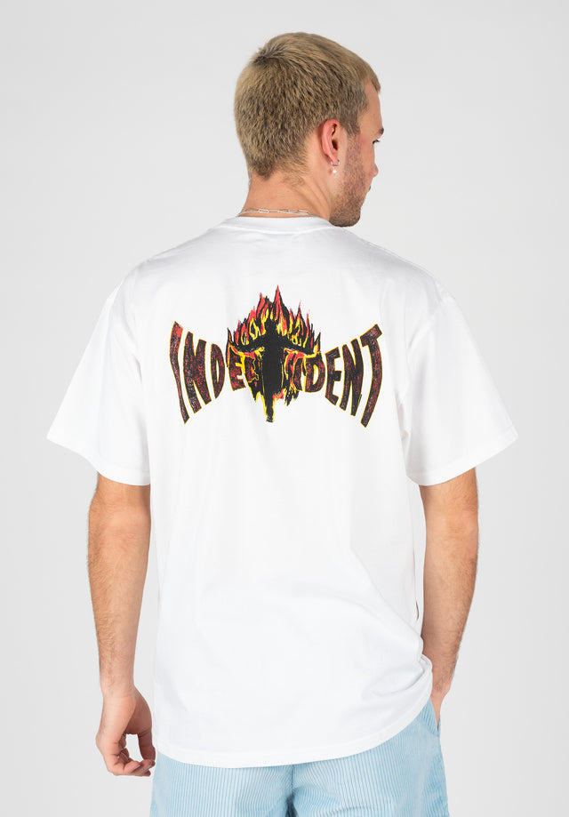 x Independent Tee white Vorderansicht