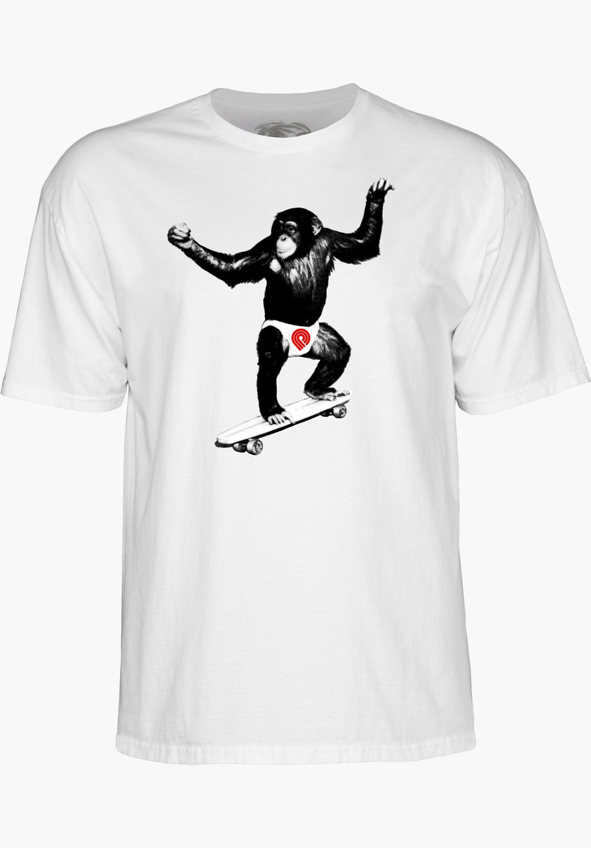 Skate Chimp white Rückenansicht