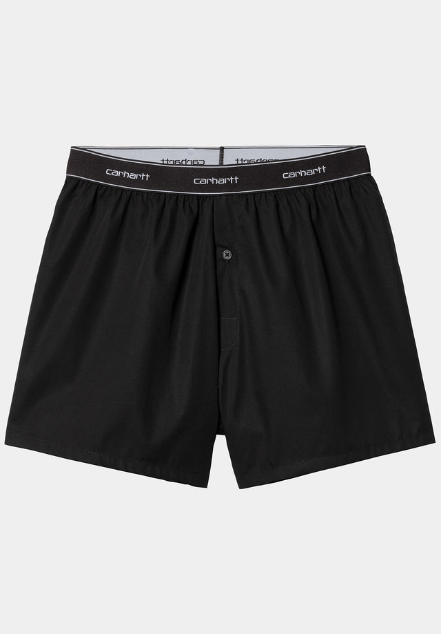 Cotton Script Boxer black Vorderansicht