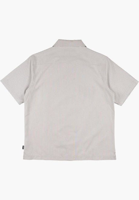 Barb Printed Oxford Shirt moss Rückenansicht