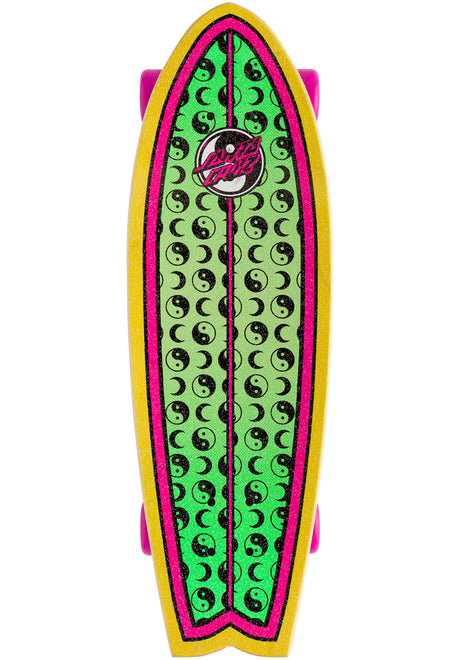Yin Yang Dot Shark green-pink Rückenansicht