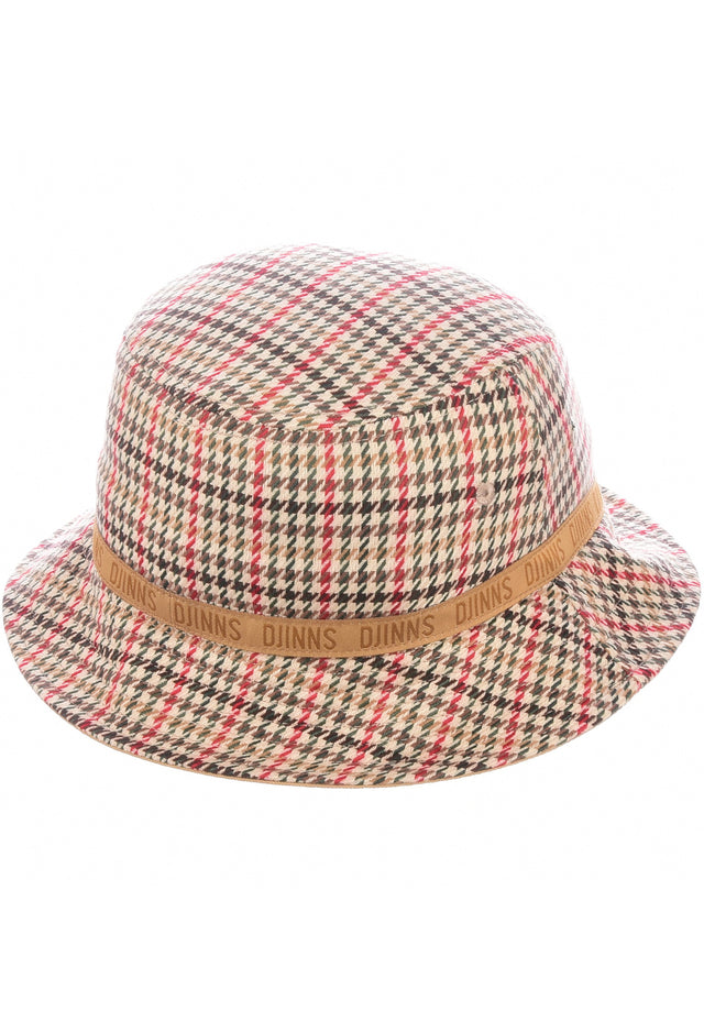 Bucket Hat Cockkicks red-grey Vorderansicht