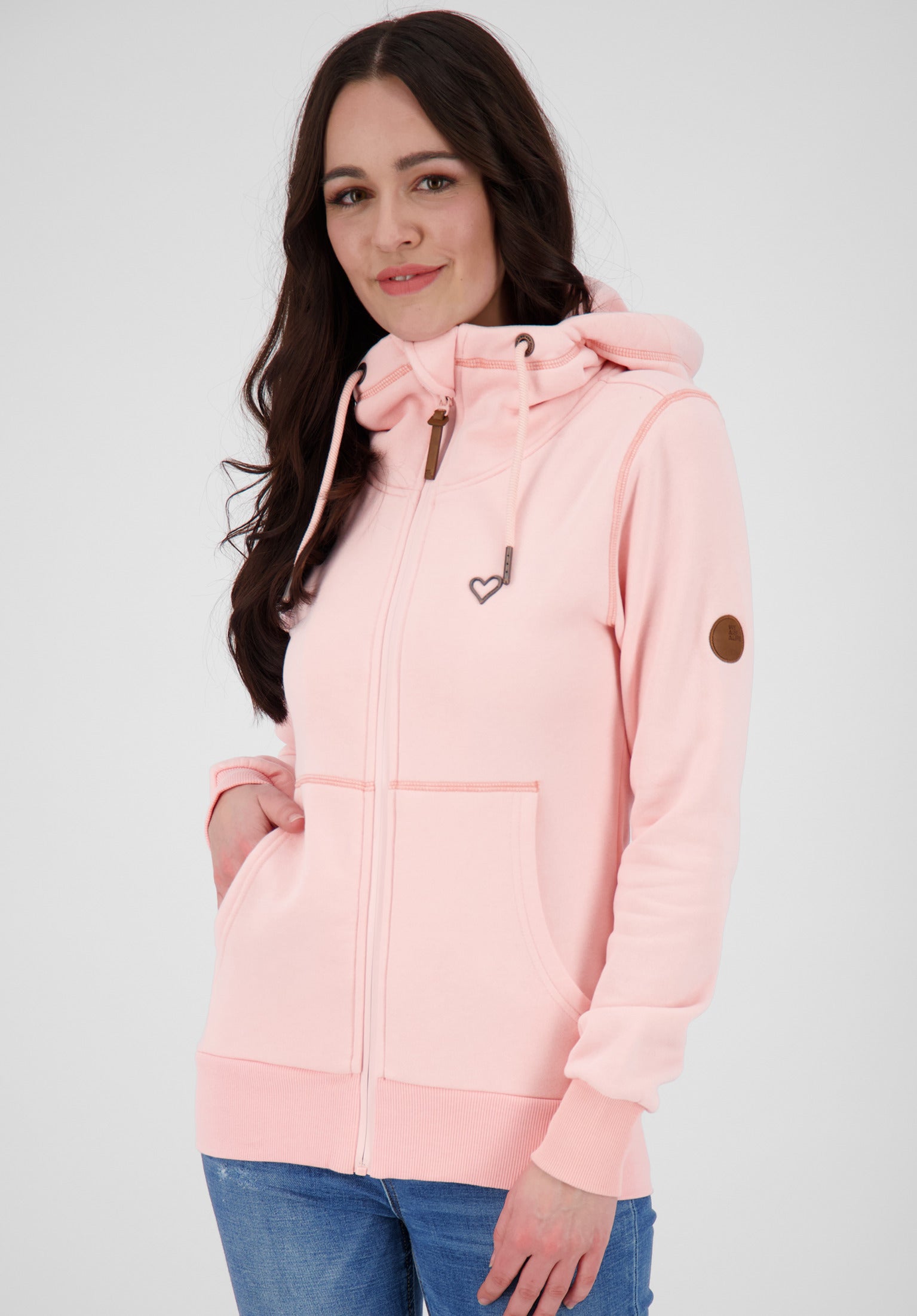 Yasmin A alife and kickin Zip-Hoodie in candy 122 für Damen – TITUS