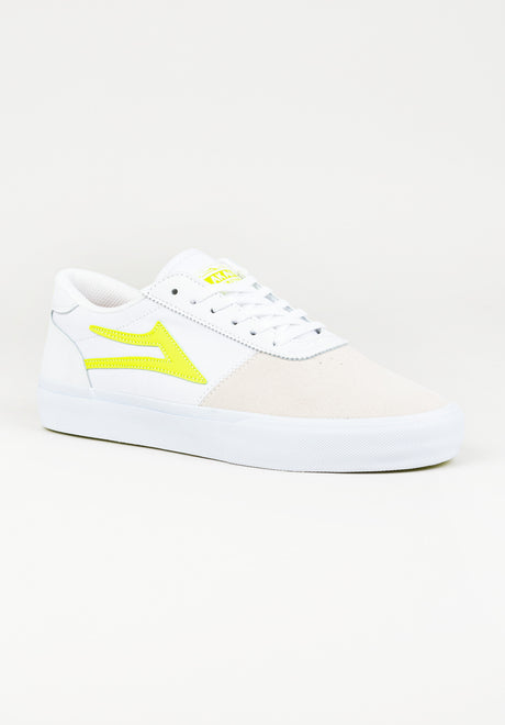 Manchester white-neon-suede Vorderansicht