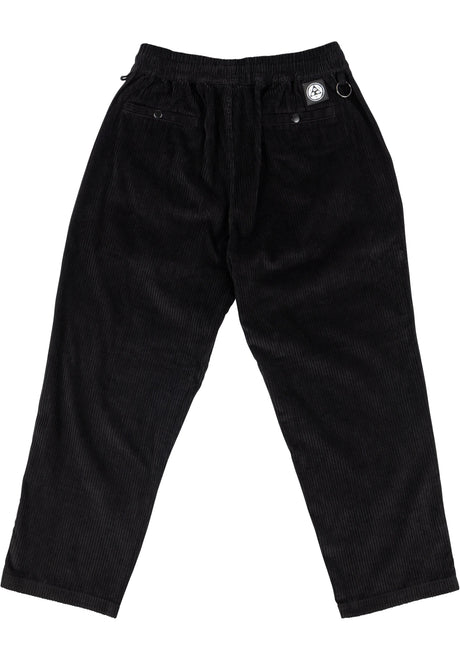 Hydra Corduroy Elastic Pants black Rückenansicht