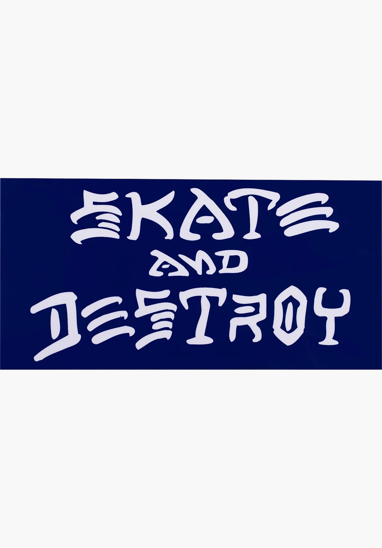 Skate & Destroy Sticker Large blue Vorderansicht