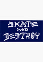 Skate & Destroy Sticker Large blue Vorderansicht