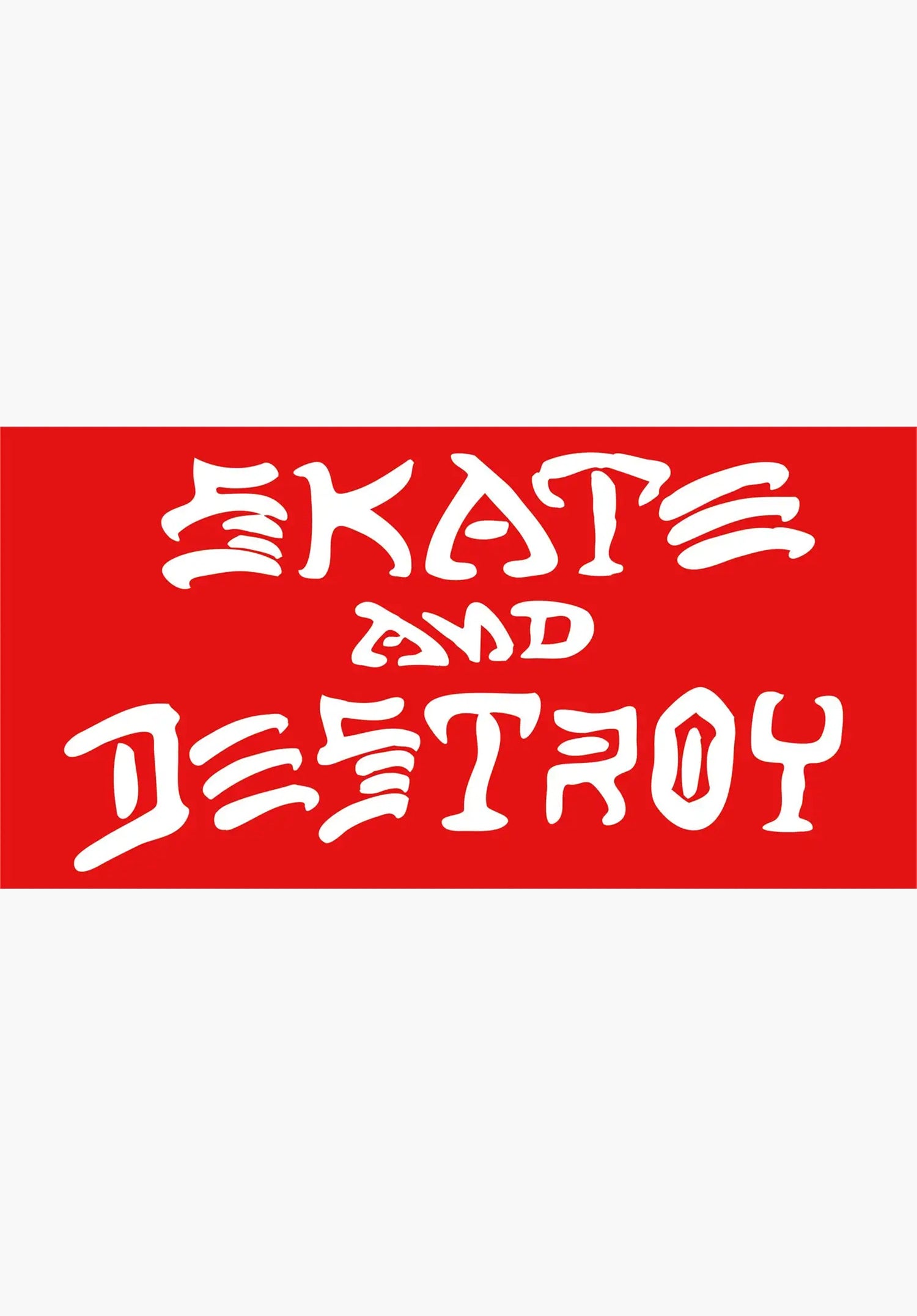 Skate and Destroy Medium Sticker red Vorderansicht Zoom Image