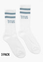 Socks 3 Pack white-lightgreen Vorderansicht