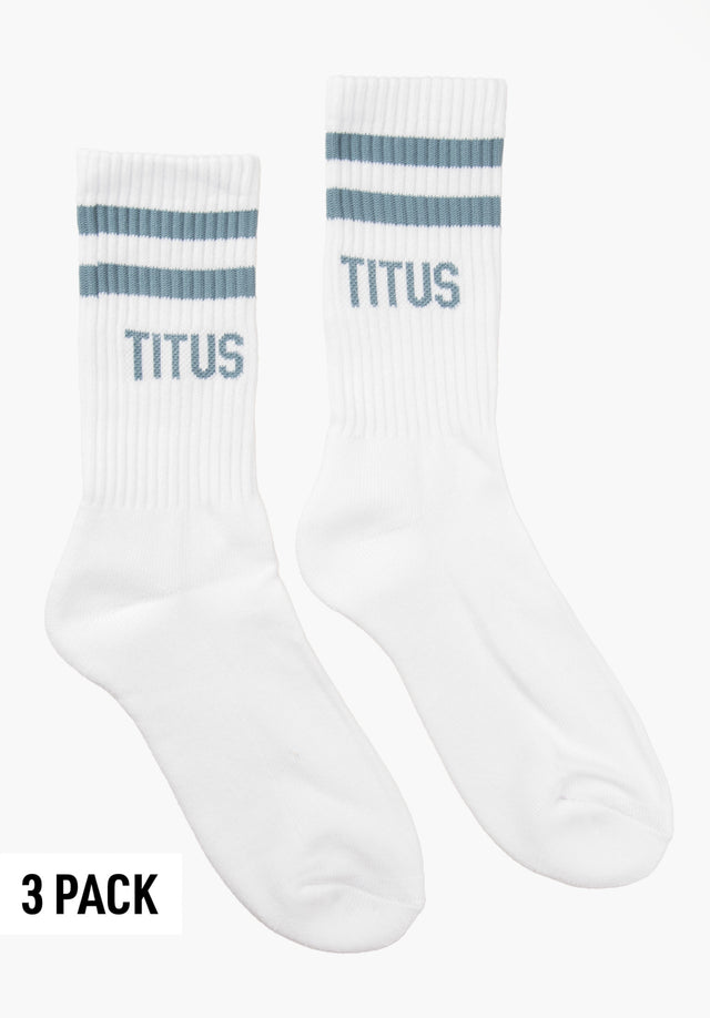 Socks 3 Pack white-lightgreen Vorderansicht