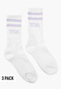 Socks 3 Pack white-lightlilac Vorderansicht