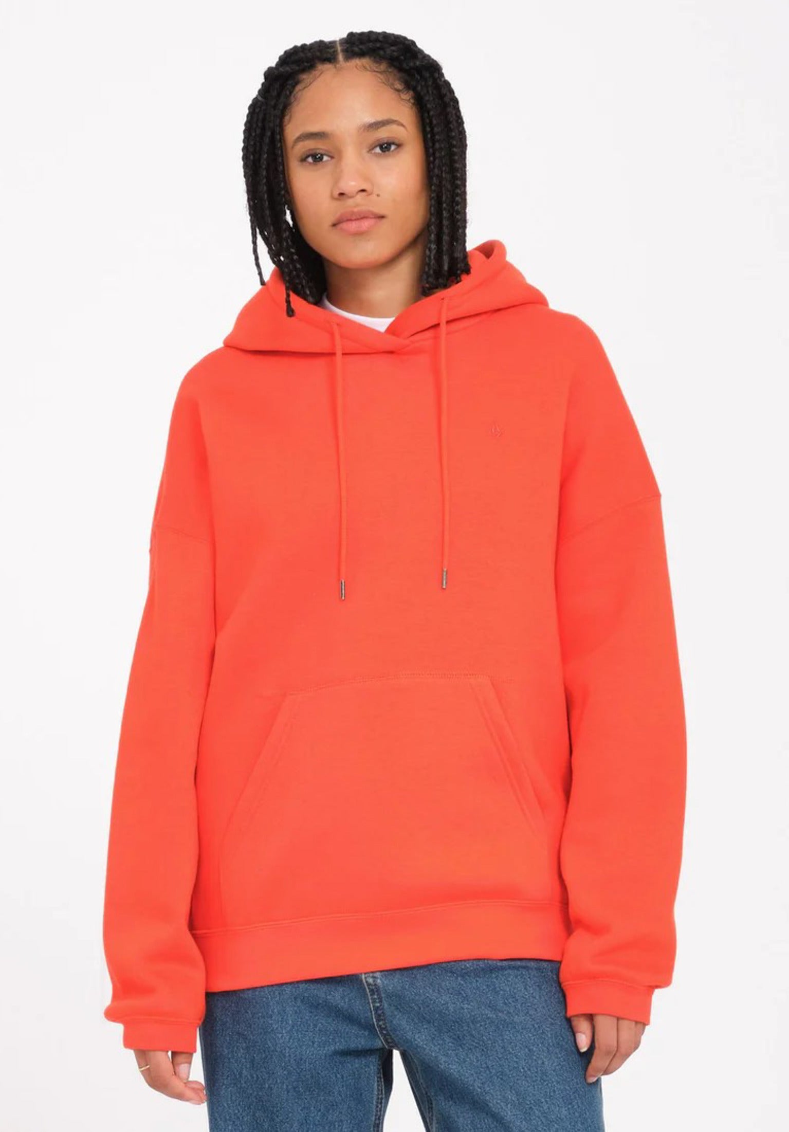 Stone Heart Up Volcom Hoodie in brightred fur c TITUS