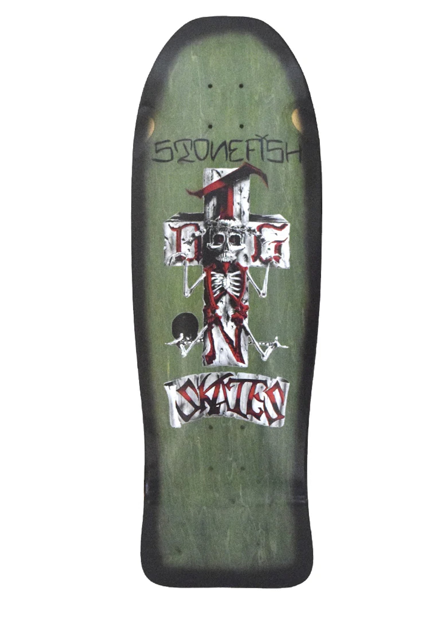 Stonefish 80s ReIssue green stain - black fade Vorderansicht Zoom Image