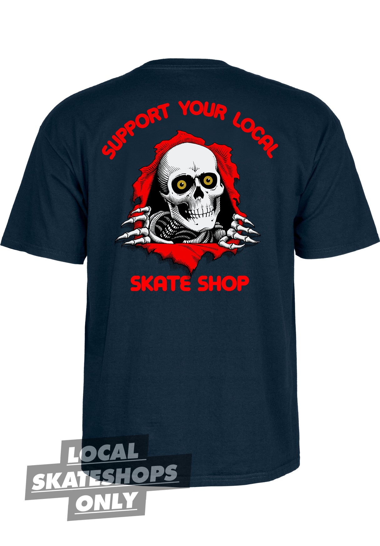 Support Your Local Skate Shop navy Closeup1