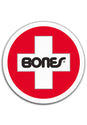 Swiss Round 3" Sticker white Vorderansicht