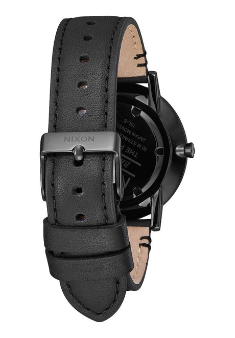 The Porter Leather allblack Rueckenansicht