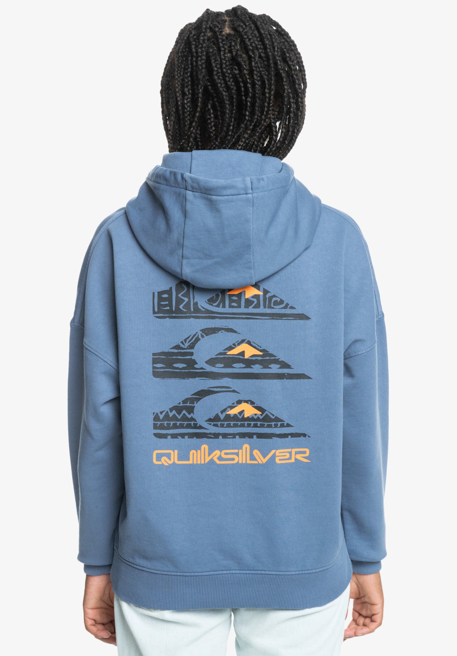 Uni Oversized Hoodie vintageindigo Vorderansicht Zoom Image