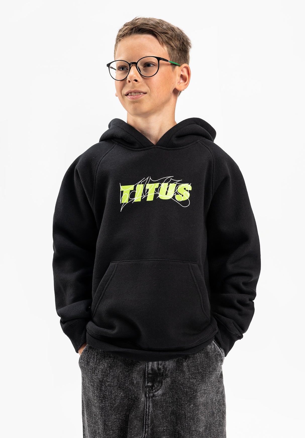 Val Kids TITUS Hoodie in black für Kinder