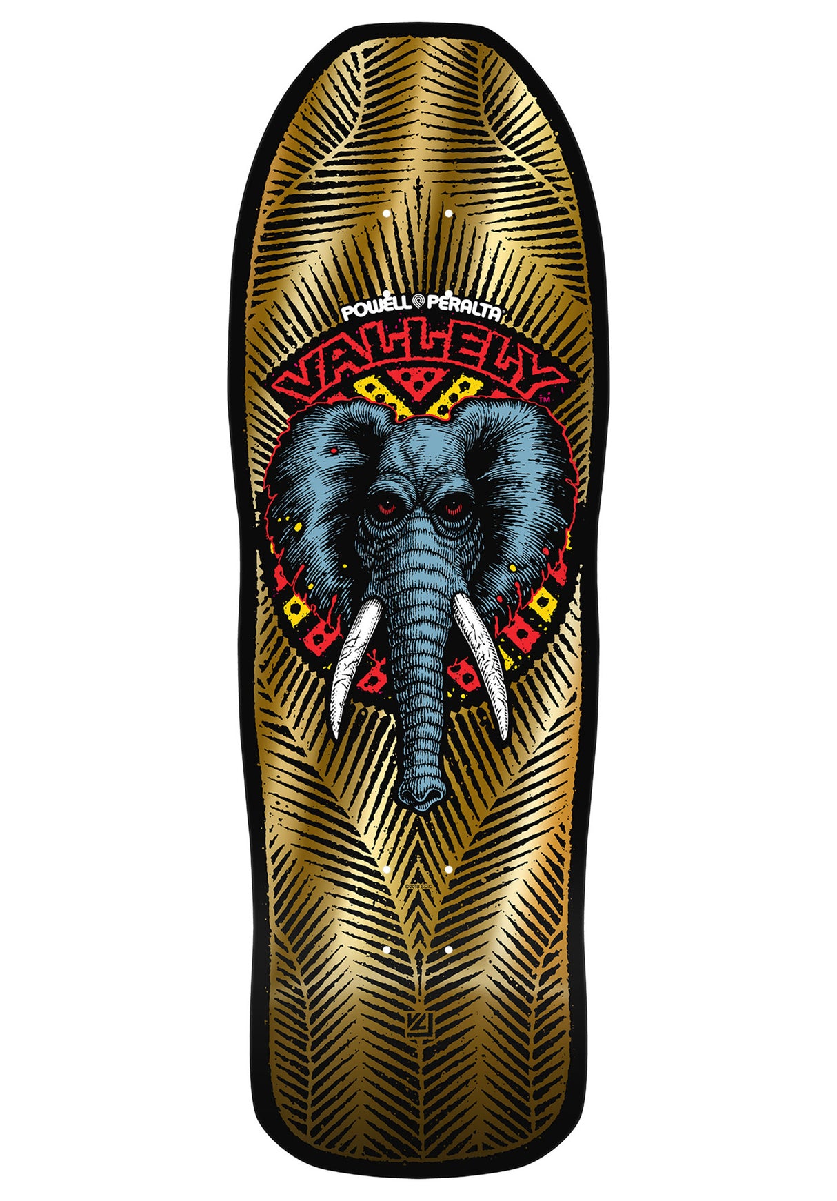Vallely Elephant gold-foil Vorderansicht