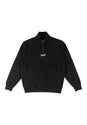 Vamo Core Embroidered Quater Zip black Vorderansicht