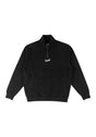 Vamo Core Embroidered Quater Zip black Vorderansicht