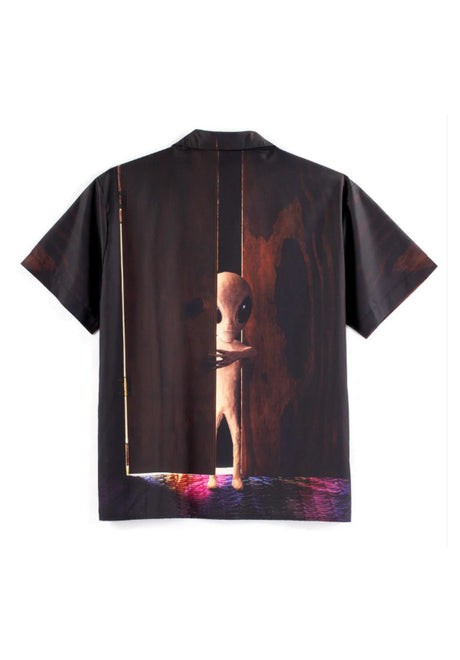 Visitor Button Down Shirt brown Rueckenansicht