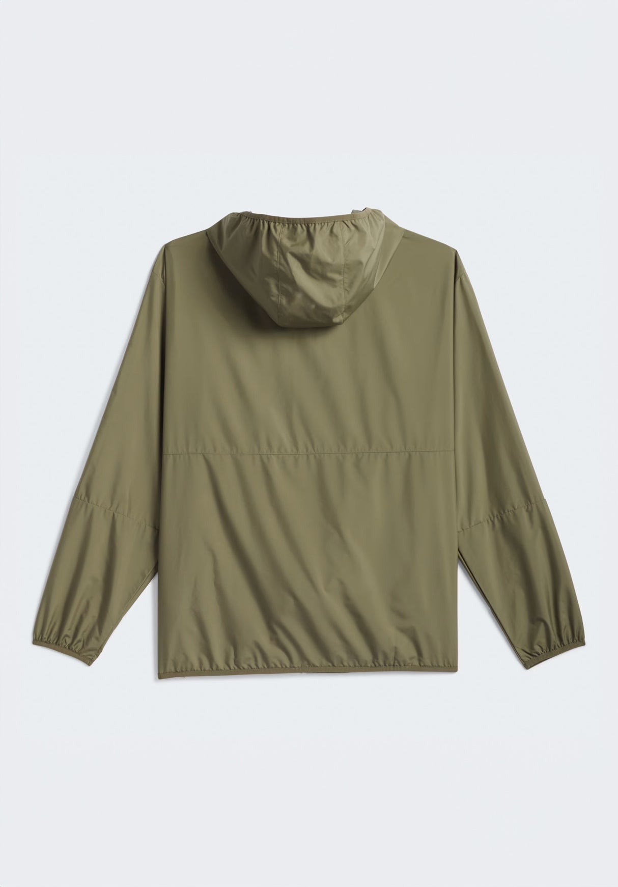 Windbreaker olivestrata-white Rueckenansicht