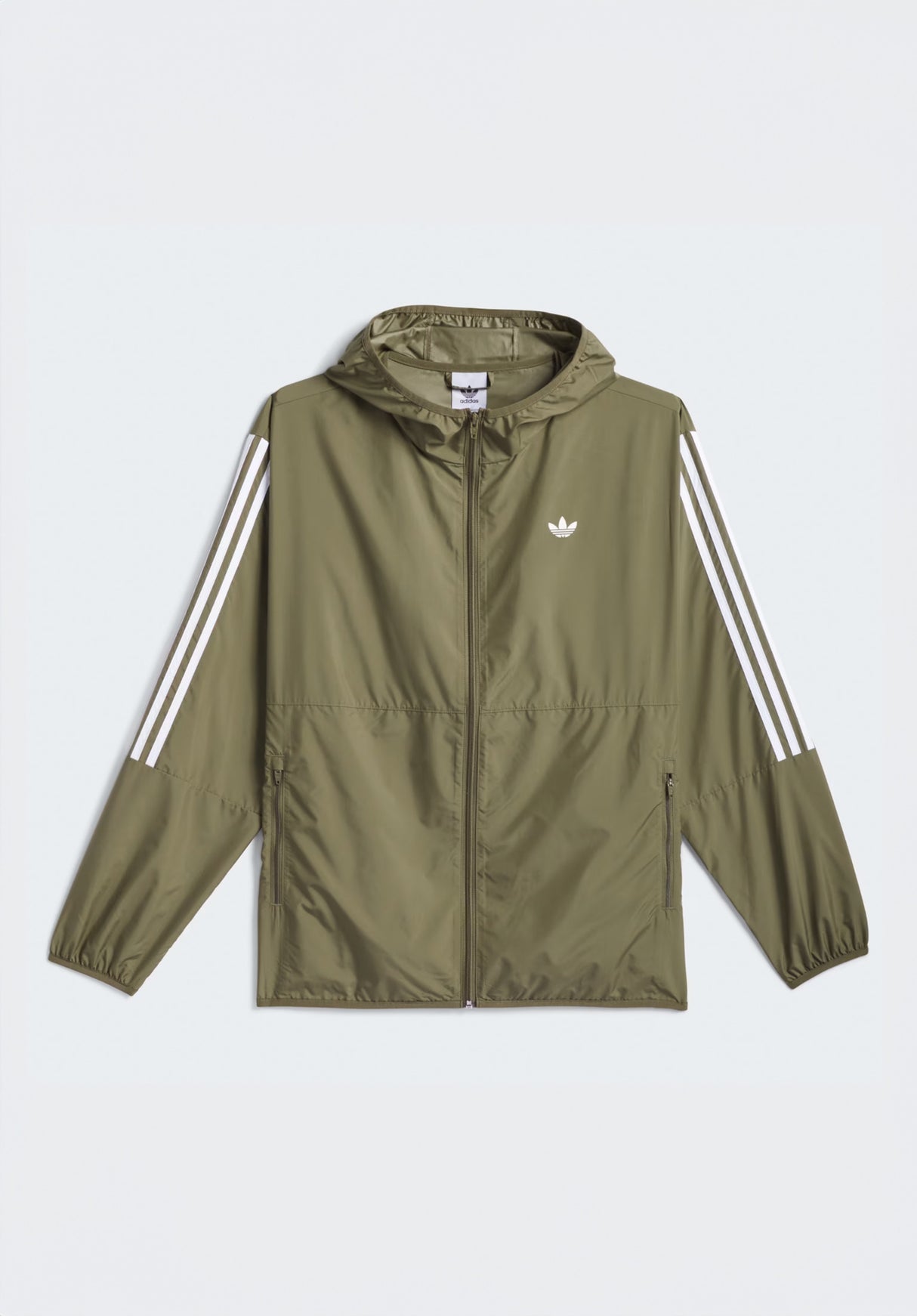 Windbreaker olivestrata-white Vorderansicht