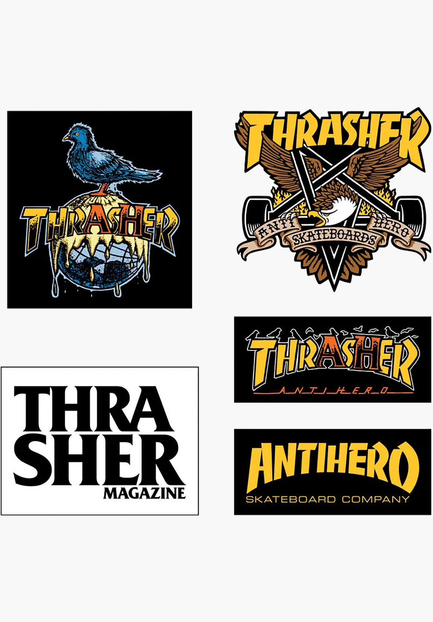 x Antihero 5 Pack Sicker multicolored Vorderansicht Zoom Image