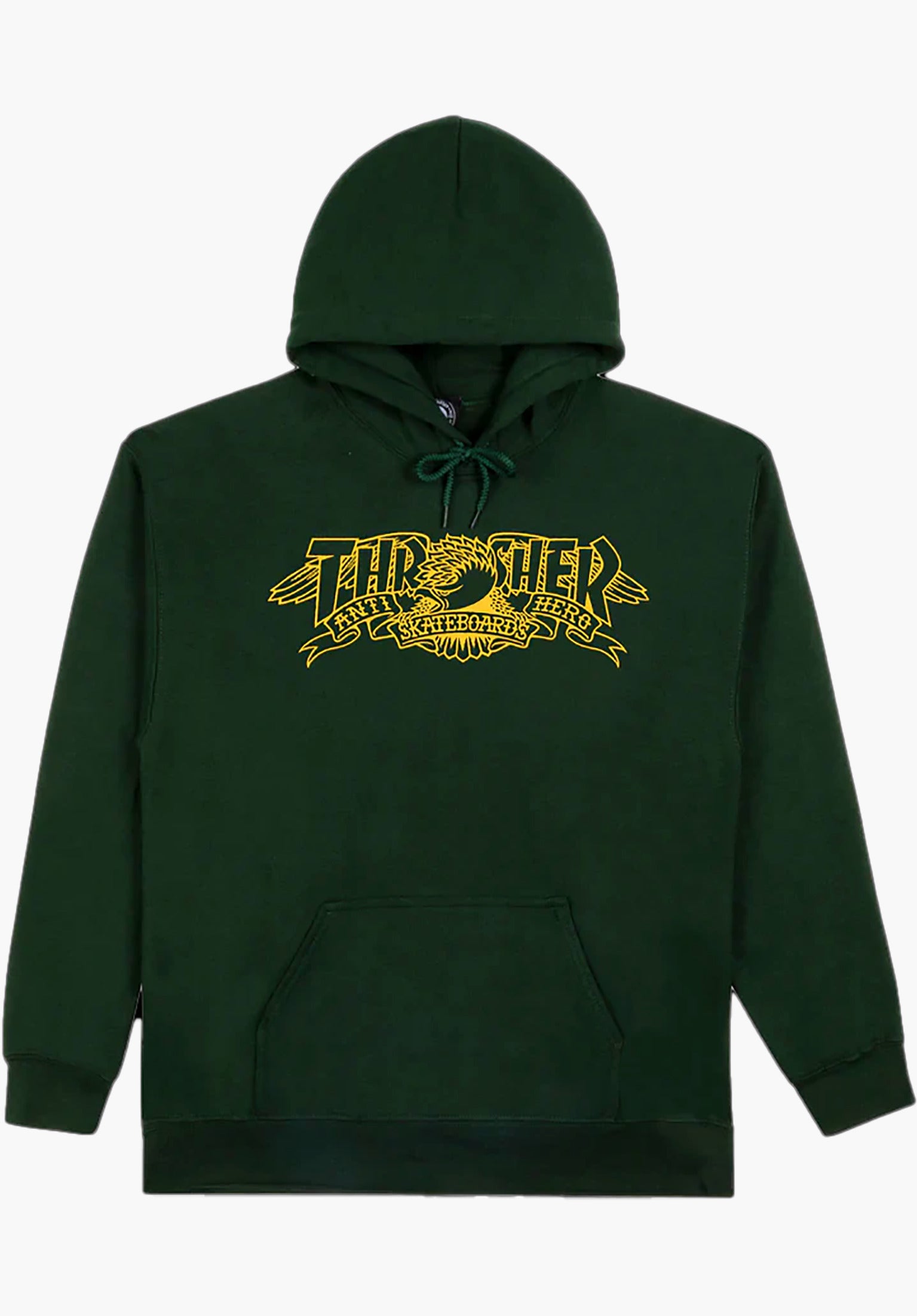 【激レア】ANTIHERO x THRASHER HOOD L【新品送料込】 x Antihero Mag Banner Thrasher Hoodie in forestgreen für Herren