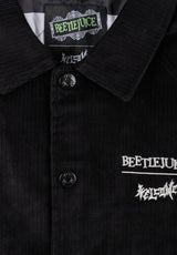 x Beetlejuice Sandworm Corduroy Coaches Jacket black Closeup2