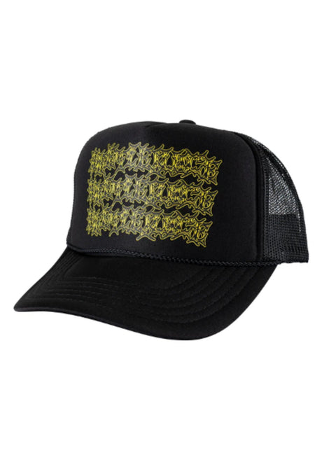 x Beetlejuice Three Times Foam Trucker Hat black Vorderansicht