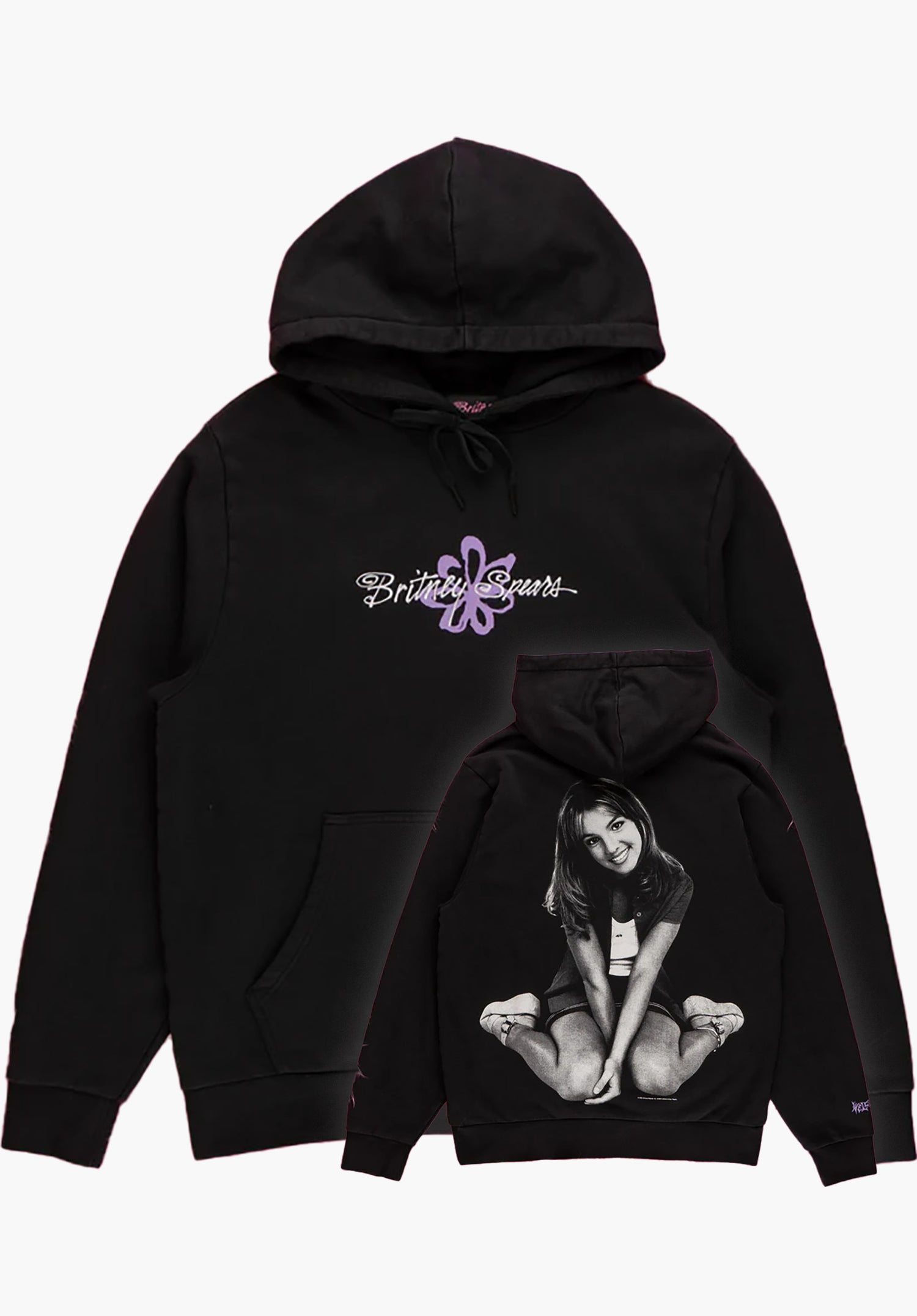 x Britney Spears Flower Pigment Dyed black Vorderansicht Zoom Image