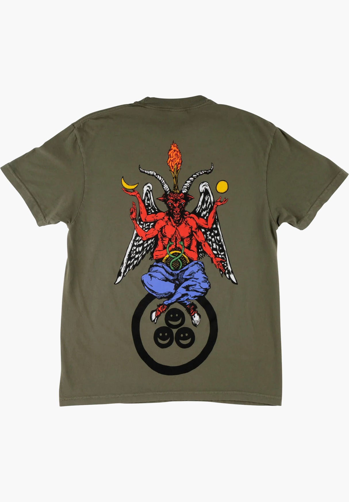 Bapholit Garment Dyed sage Rückenansicht