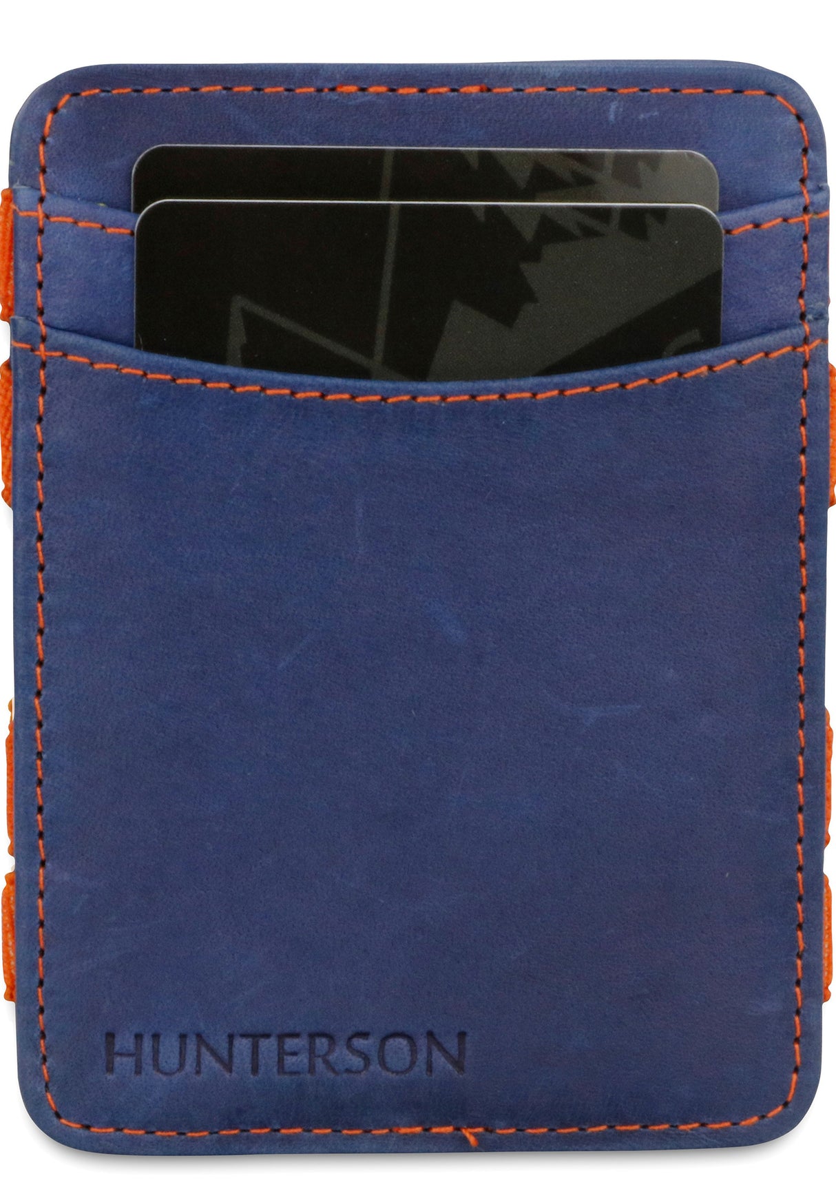 Magic Coin Wallet RFID blue-orange Oberansicht