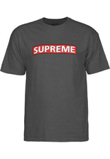 Supreme charcoal-heather Rückenansicht
