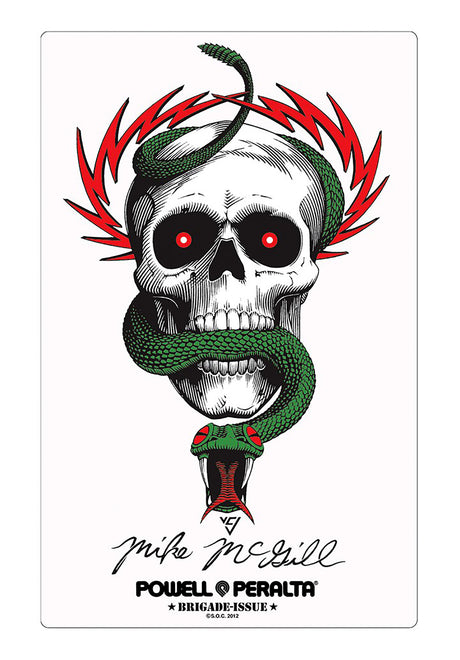 McGill Skull & Snake Sticker no color Vorderansicht