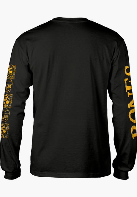 Black & Gold Longsleeve Tee black Rückenansicht